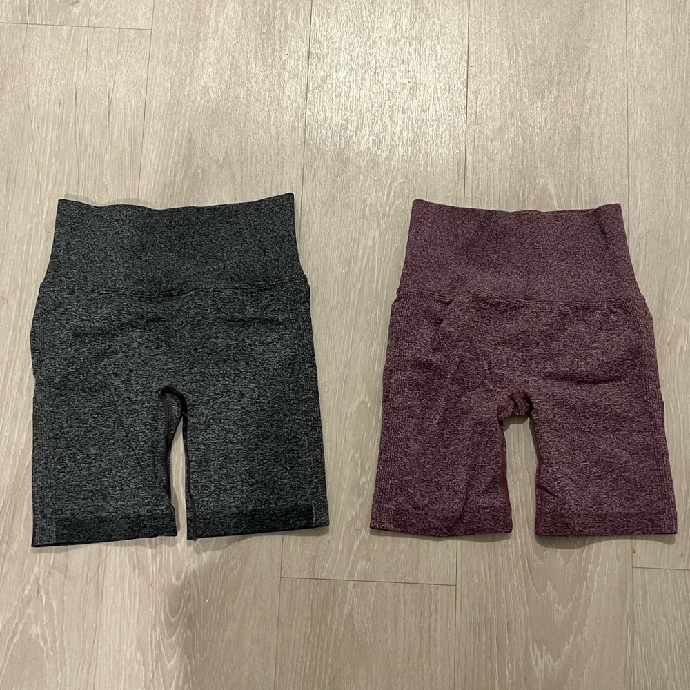 Work out gym shorts bundle blue and red